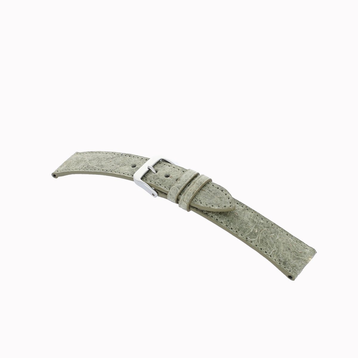 Leder band Cisano 20mm bladgroen vegan