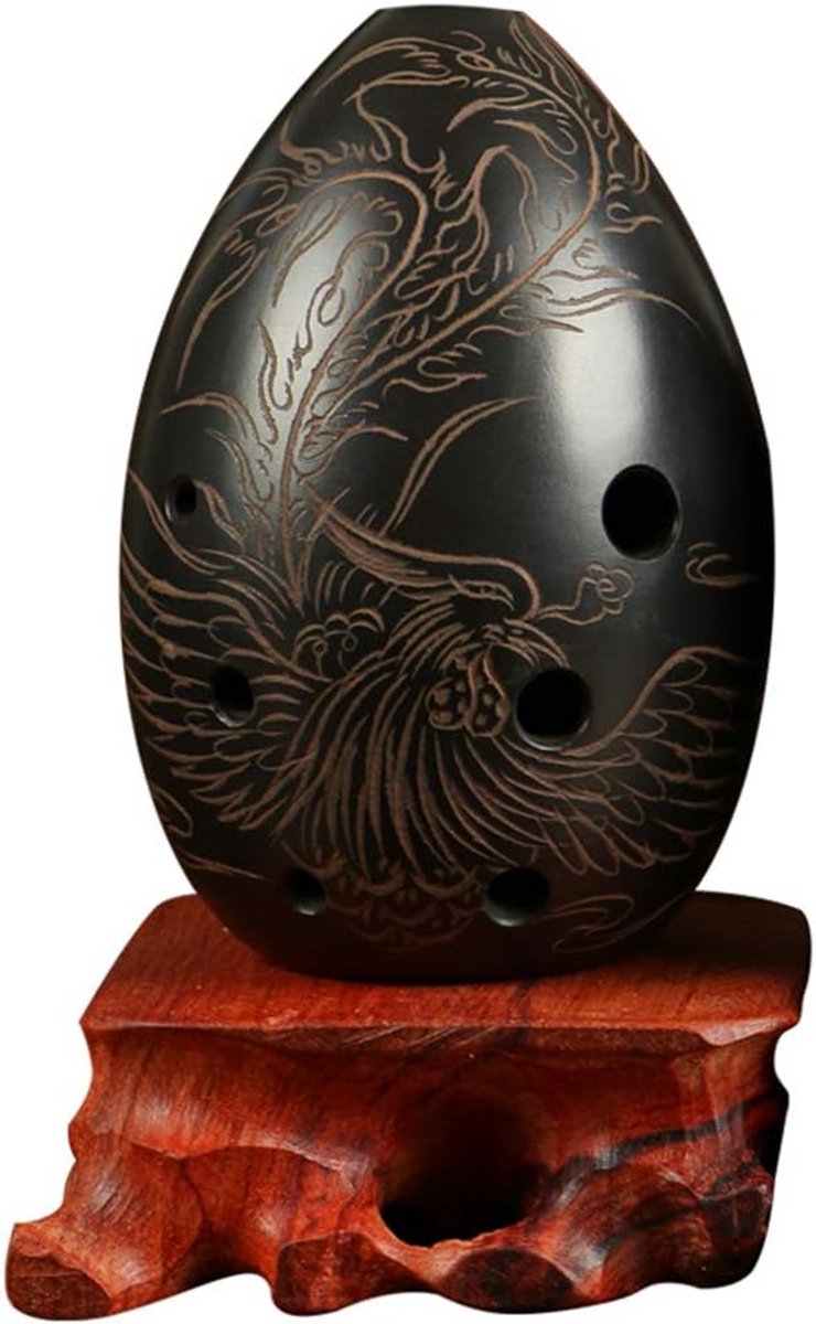 Professionele Chinese Xun Fluit - Handgemaakte Ceramische Ocarina