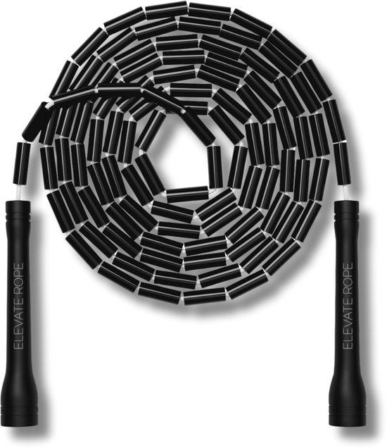 Elevate Rope Professioneel Beaded Springtouw - Verstelbare Jump Rope - Touwtje Springen voor Volwassenen en kinderen - Beaded rope - Conditie & Trucs - Binnen & Buiten Skipping Rope - Fitness Springtouwen