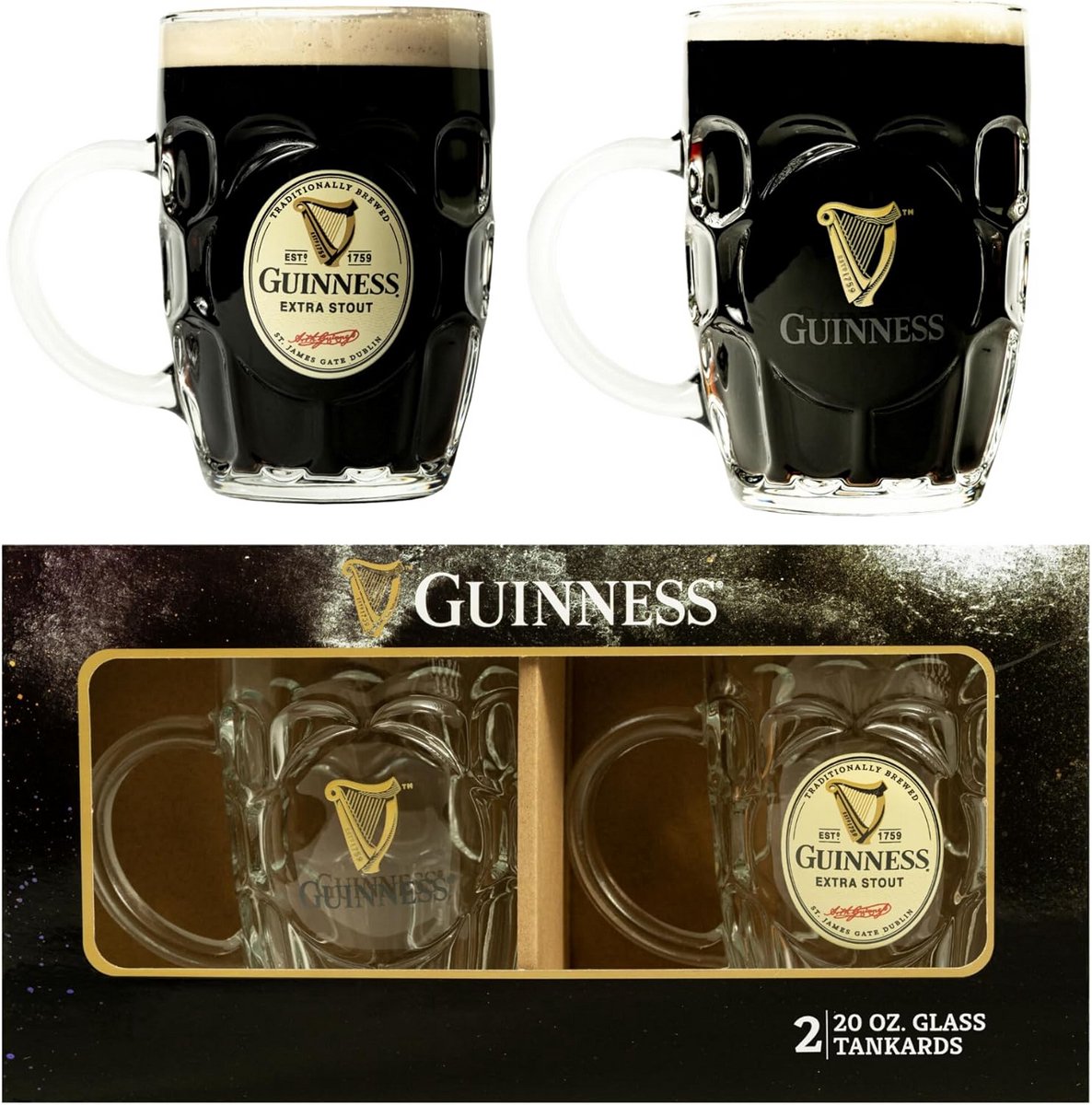 16 oz Bierglazen Set voor Bierliefhebbers - Perfecte Tankards voor Gezelligheid