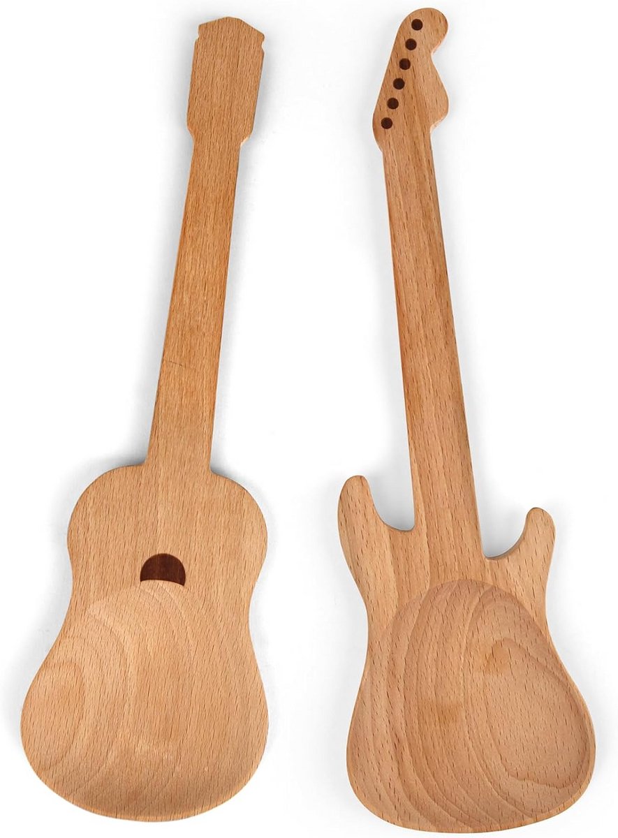 Houten gitaarlepel - Creatief en functioneel keukenaccessoire