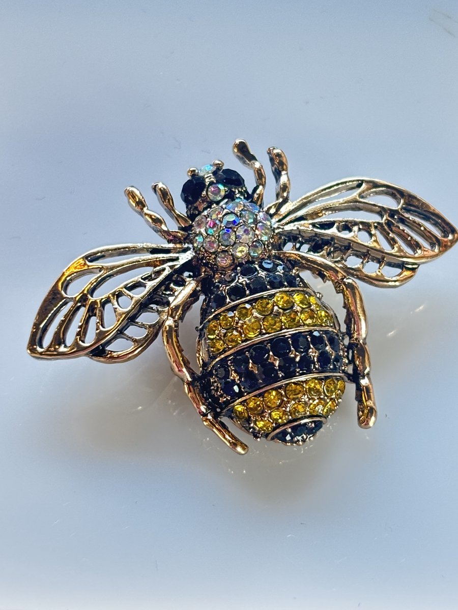 Vibe - broche - wesp - geel - zwart - juweel - geschenk - accessoires - verjaardag