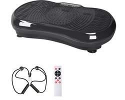 NaevaMi Trilplaat Fitness - Vibration Plate - Trilplaat voor Benen Bloedsomloop - Trilplaat Afvallen - Vibration Plate Limphatic - Trillingsplaat - Voor Vetverbranding en Gewichtsverlies - 67x38x13.5CM - Zwart