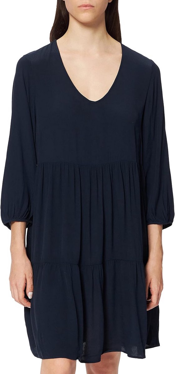 Dames Babydoll Mini-Jurk met Ballonmouwen
