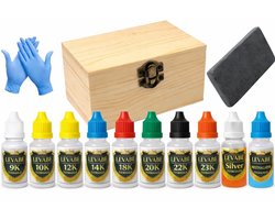 Goud en zilver tester - Compleet set met toetssteen en neutralizer