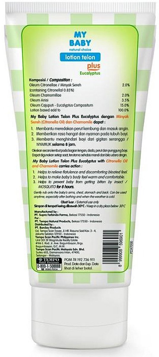 My Baby - Natural Choice - Halal Lotion Telon Eucalyptus- 50 gr *Beschermt tegen Muggenbeten van My Baby — afbeelding 3