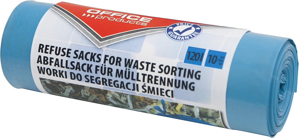 Vuilniszakken 120L - 10 Stuks - Scheurbestendig - Blauw