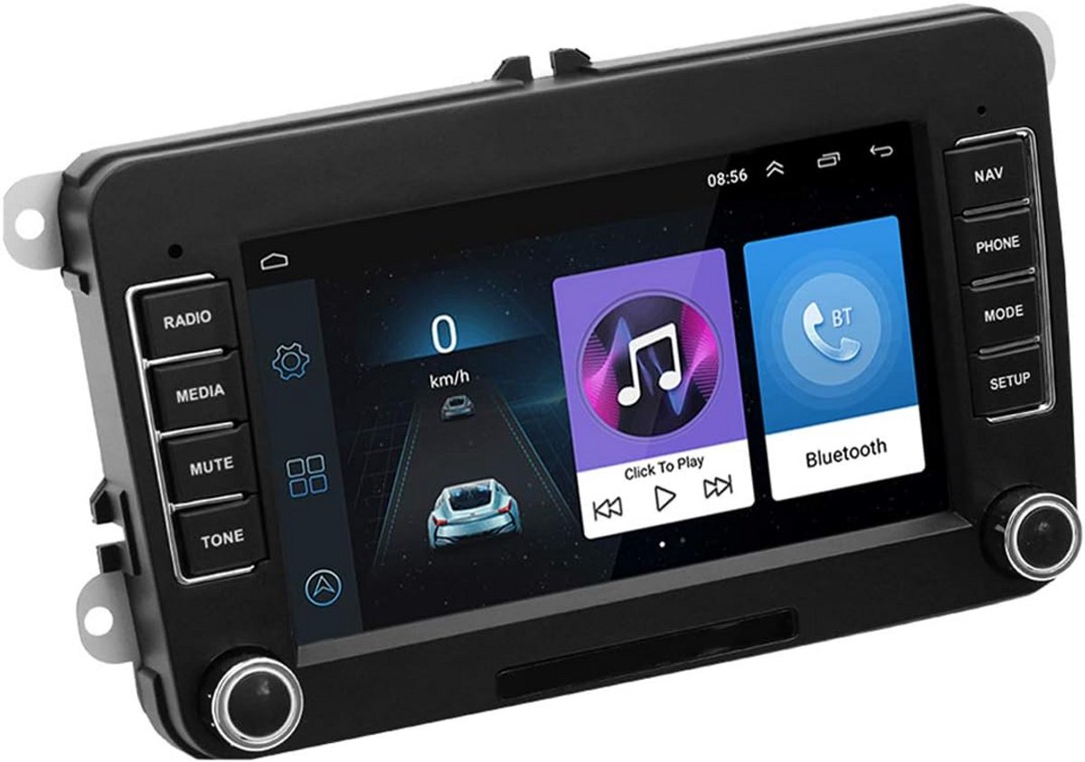 2 Din Android GPS Navigatie Auto Stereo Radio Media Speler voor VW