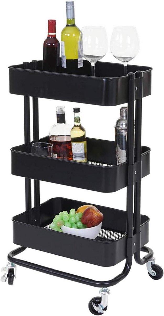 Multifunctionele Serveertrolley voor Keuken en Huishouden