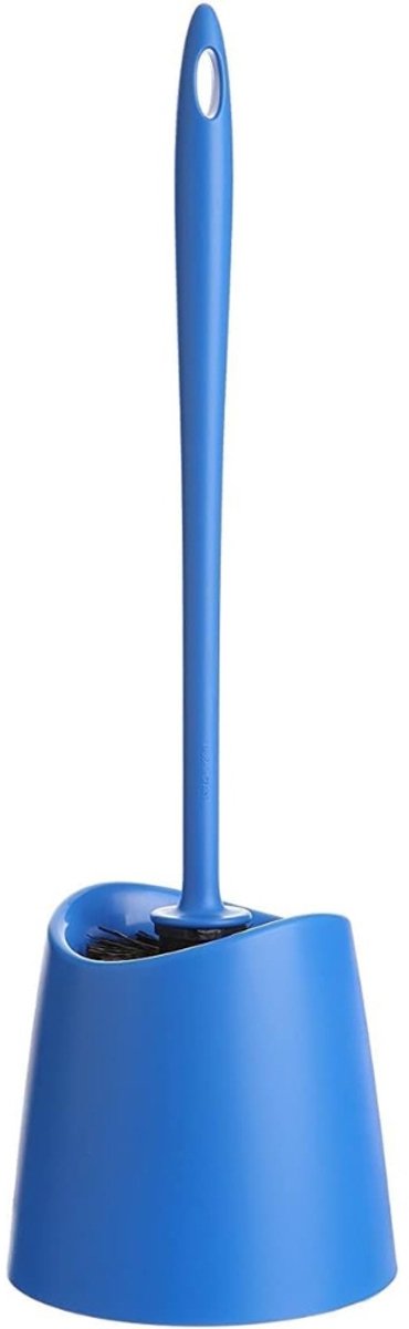 Famanu – Wc-borstel van stevig kunststof, modern design, blauw