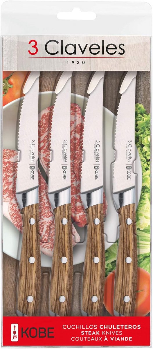 Set van 4 steakmessen 11,5 cm - Hoogwaardige kwaliteit en precieze snit