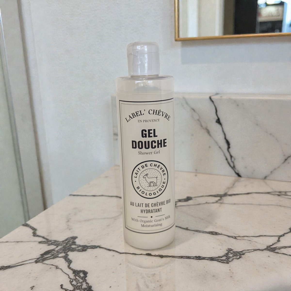 Label Chèvre douche gel