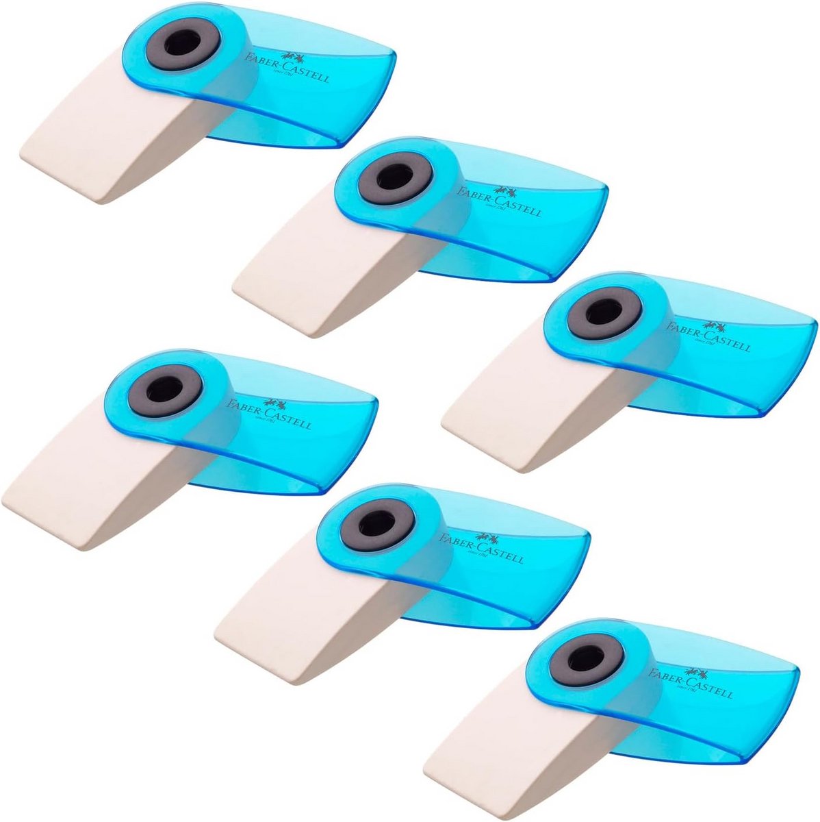 Mini Gomhuls Set - Translucent, Assorted Kleuren (6 Stuks)