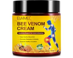 Elamei Bijengif Zalf ( 120 Gram) – Populaire Bee Venom Crème voor Spieren en Gewrichten