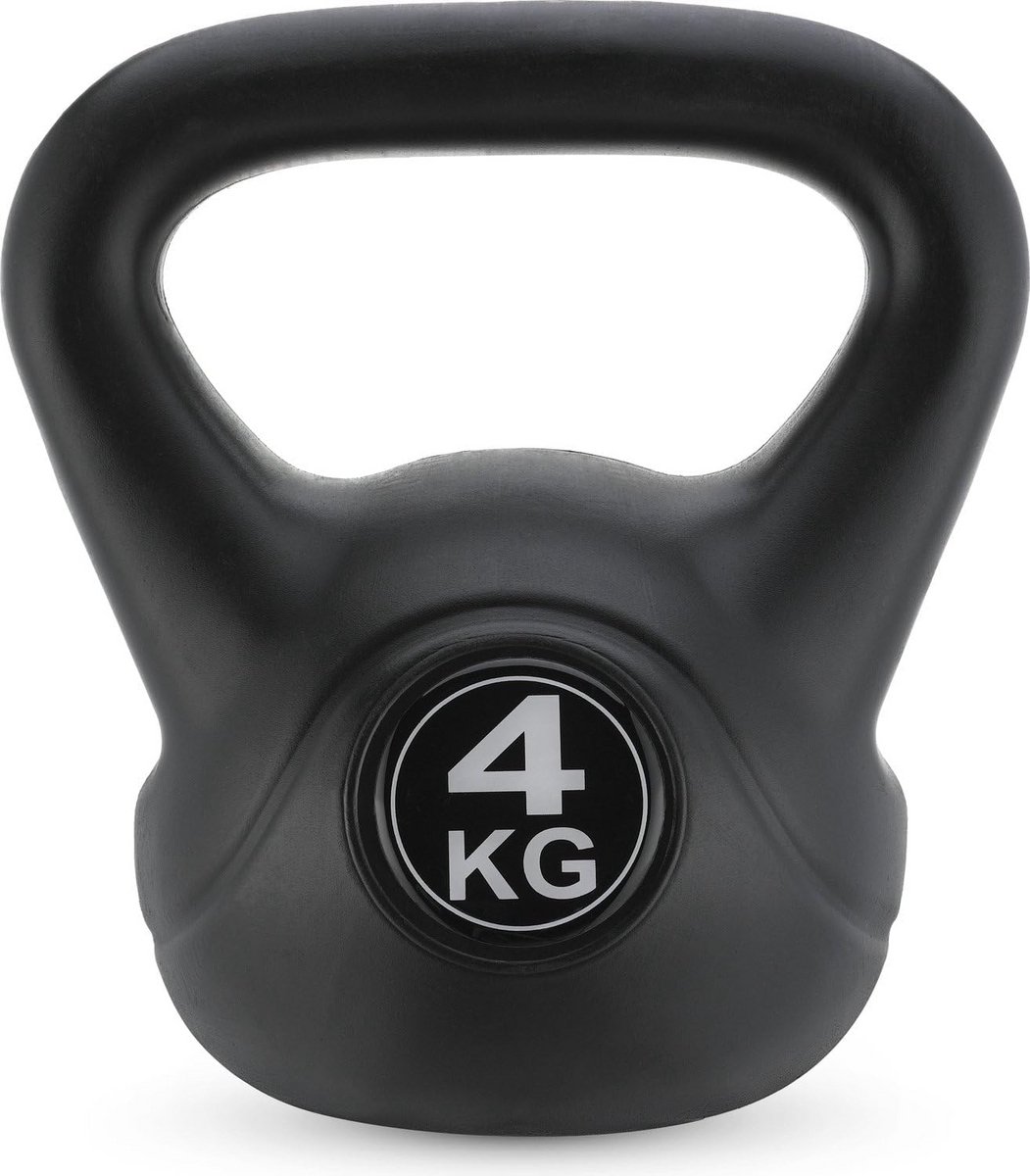 Kettlebell 4kg voor Krachttraining - Ergonomische Handgreep voor Thuis Fitness en Spiertraining