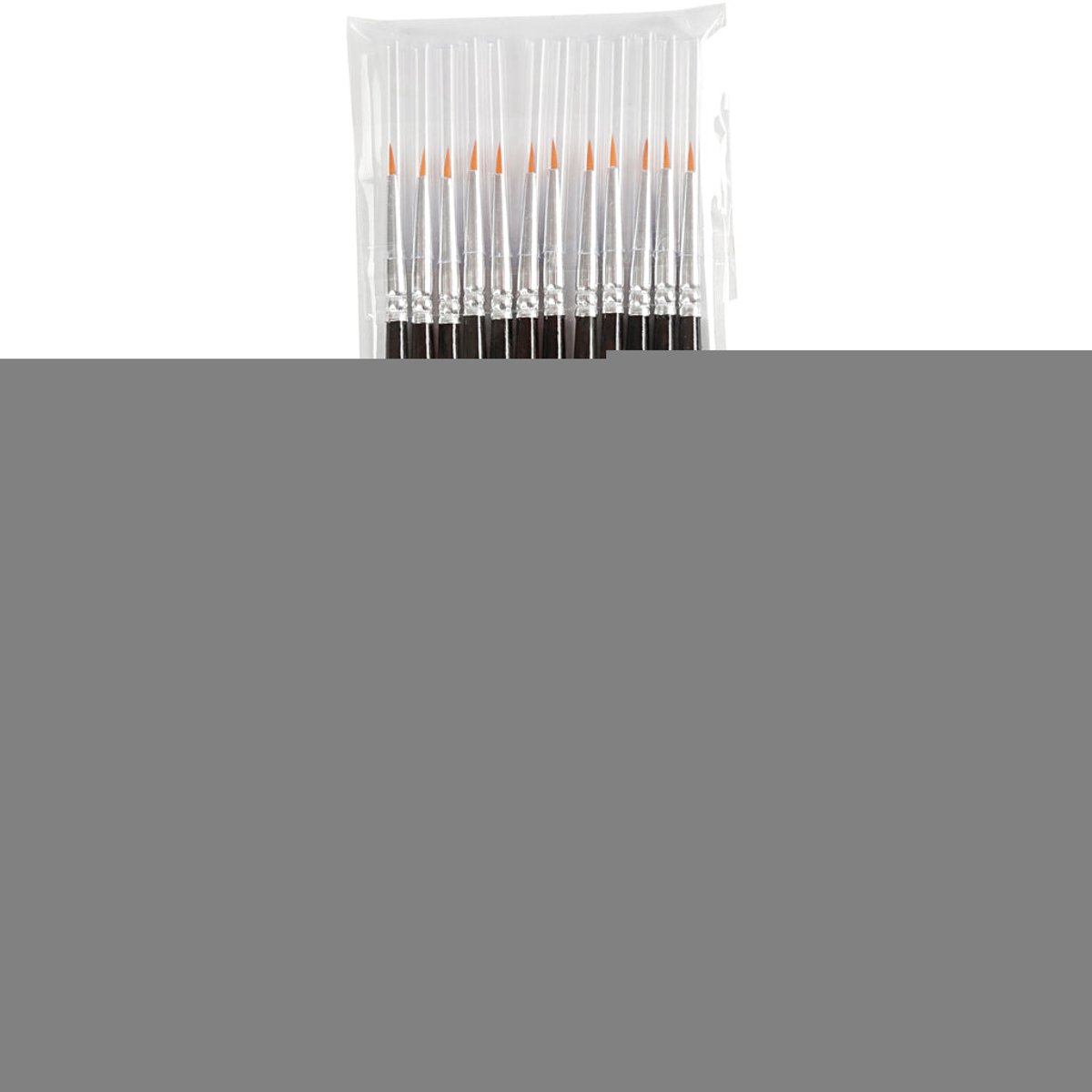 Gold Line penselen, afm 2, L: 17 cm, B: 2 mm, rond, 12 stuk/ 1 doos