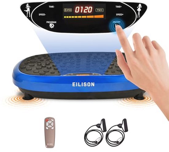 Plateforme Vibrante Pour Drainage Lymphatique – 400 Lbs – 5 Bandes élastiques