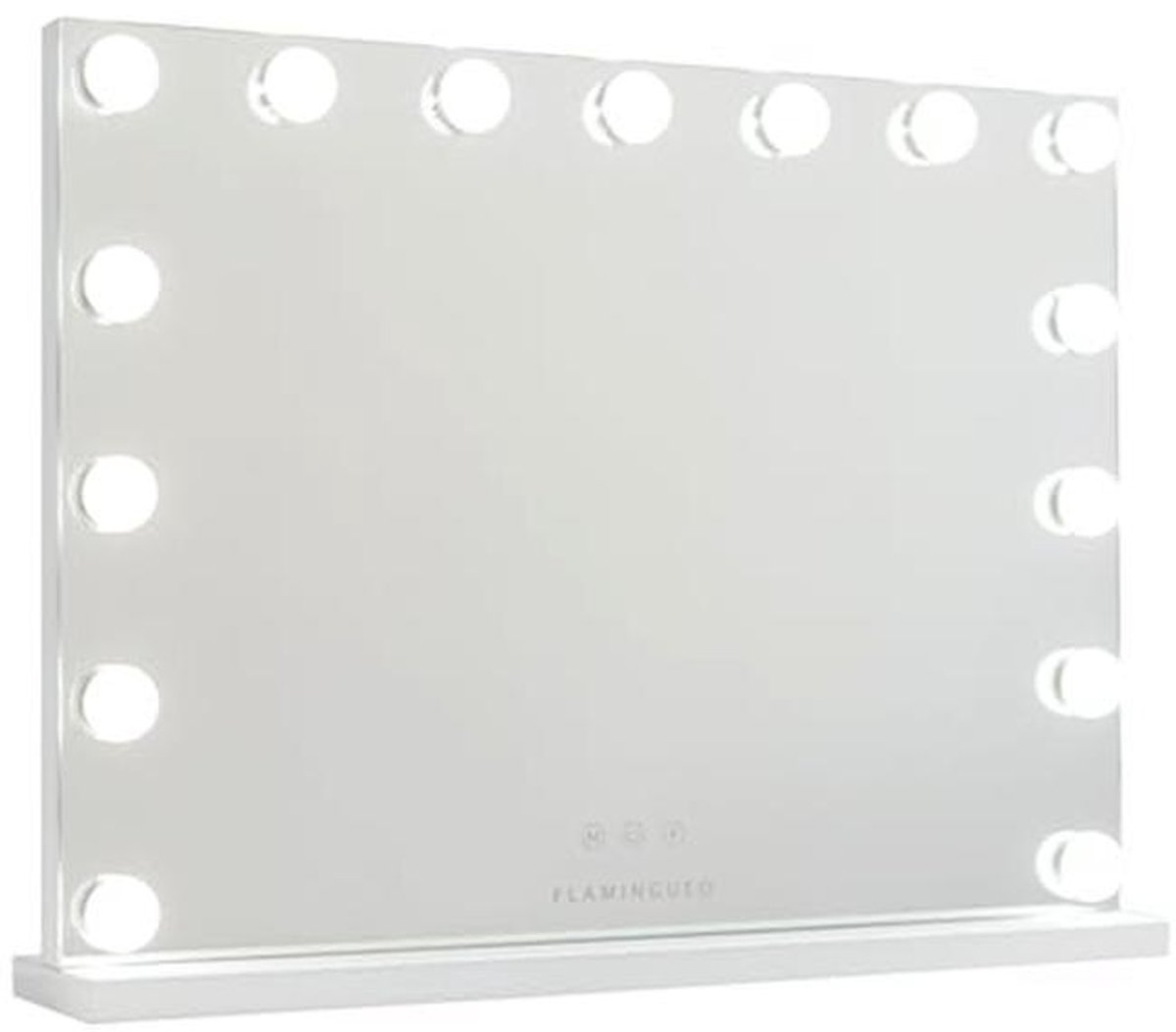Make-up Spiegel met Verlichting - 15 LED - 3 Verlichtingsmodi - Touch Control - Wit - 58x12x43cm