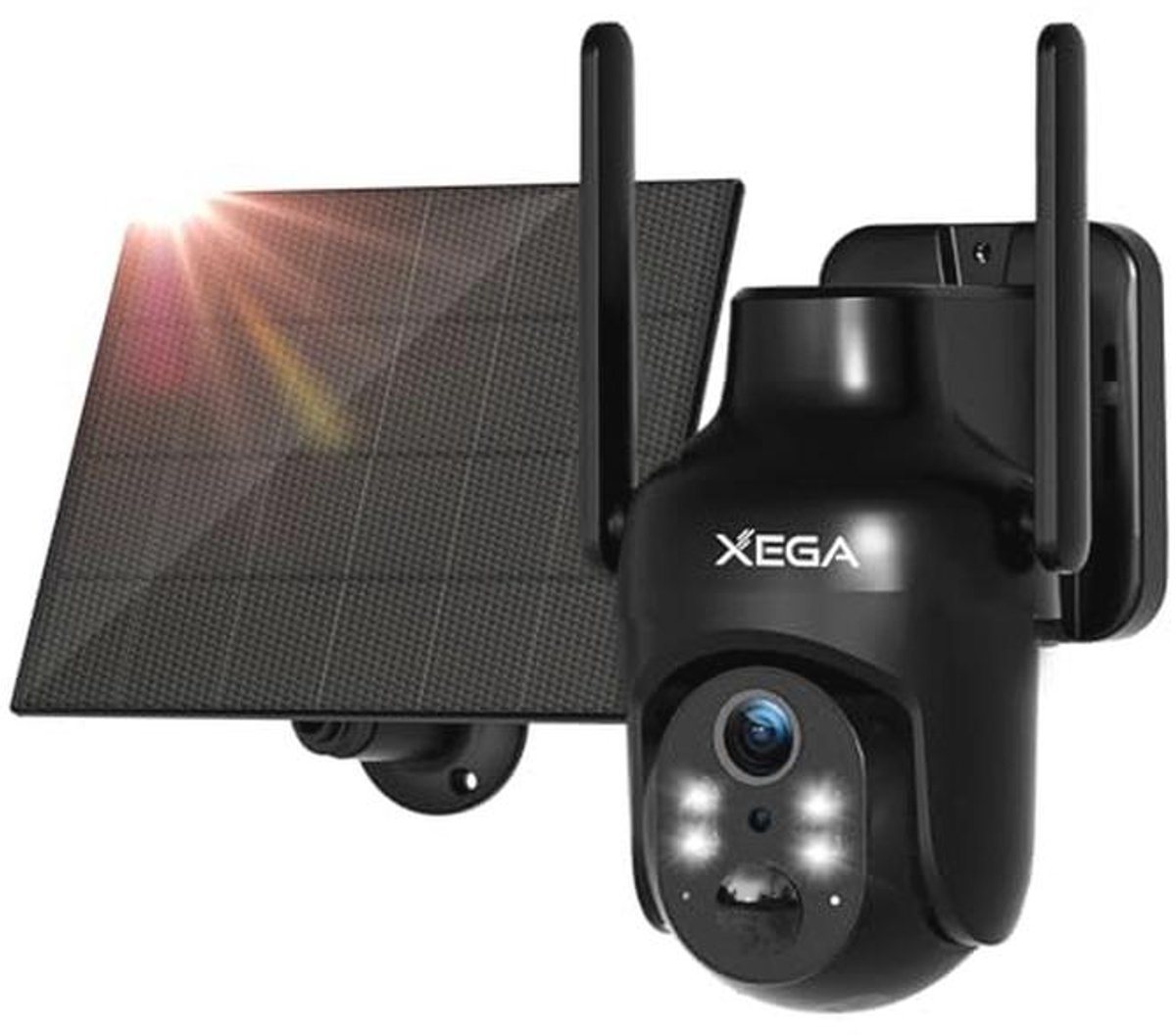 HD PTZ Draadloze IP Beveiligingscamera voor Buiten met Nachtzicht en 2-Weg Audio