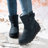 Snowboots - Sneeuwlaarzen -Winter Sneeuwlaars Dames - Waterdichte Sneeuwlaarzen - Winter Voert Warme -Donkerblauw - Maat 40