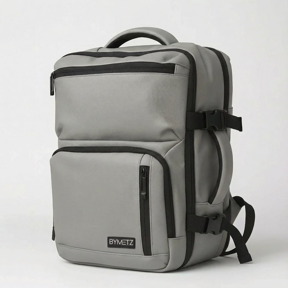 ByMetz® Compacte Handbagage Rugzak – Laptop Rugzak 13,3 Inch – Geschikt als 40x30x20 – Waterdicht – Grey