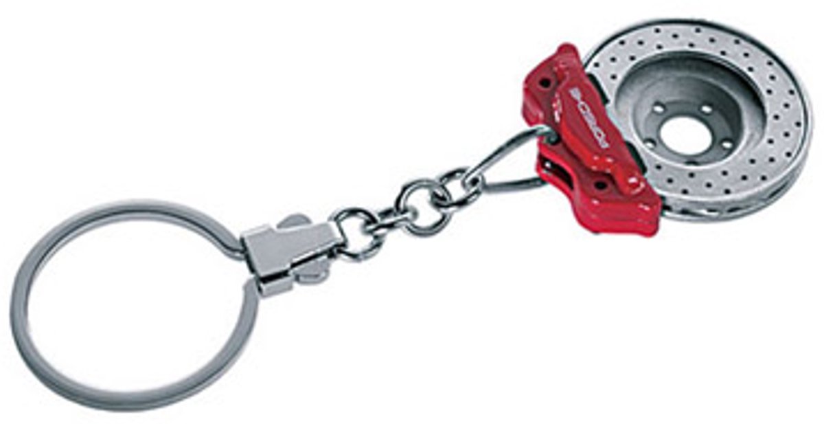 Sleutelhanger remschijfvorm Porsche