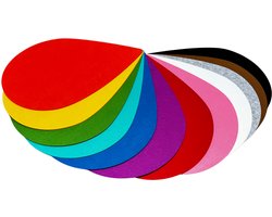 Vloeranker Druppelvorm 12 stuks - Met Kijkrichting - Druppel - Grondanker - Vloerankers - Systemisch Coachen - Coachen - Opstellingen - Representanten - 12 stuks - Vilt - Hobby - Knutselen