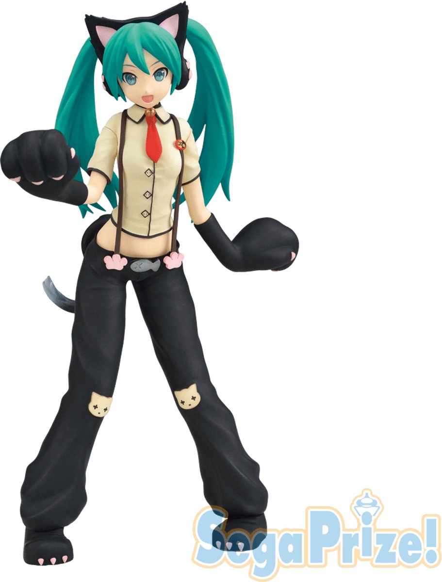 Hatsune Miku - Project DIVA Arcade Future Tone - SPM PVC Statue - Hatsune Miku Kitty Cat 23 cm - Vocaloid - Anime