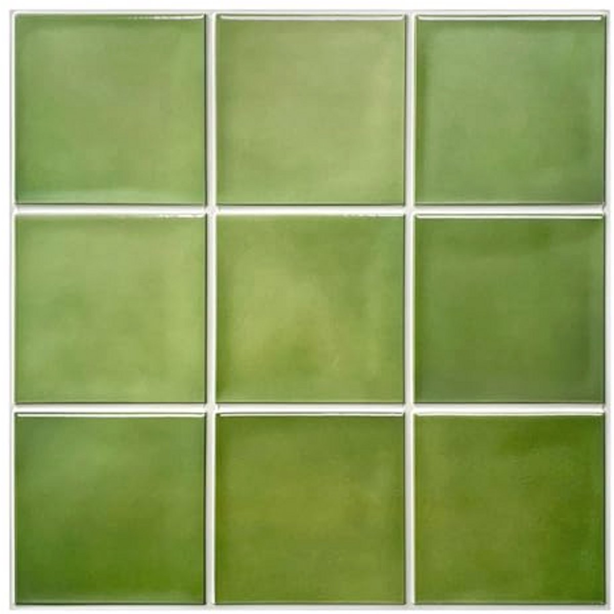 3D Zelfklevende Wandtegels Mat Groen - Tegelstickers voor Keuken en Badkamer - 10 Vellen -