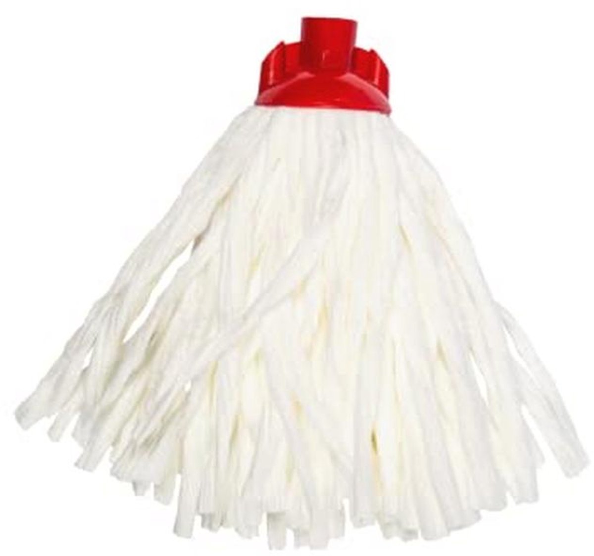 Vervangende Mopkop 140 g, Wit, Voor Alle Vloertypes - Verpakking van 10