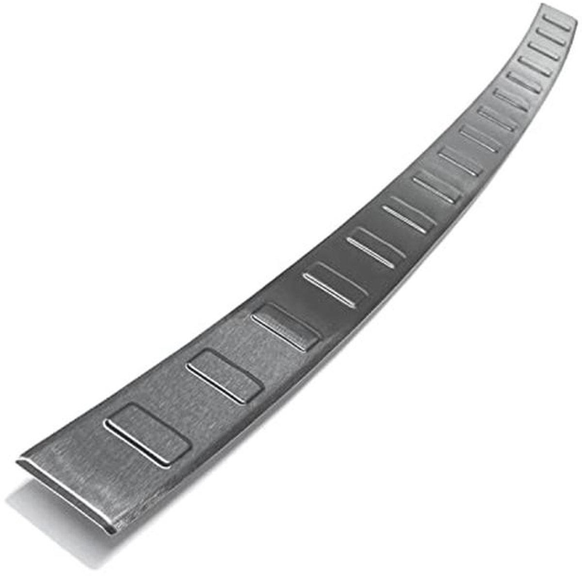 Achterbumperprotector V2A RVS Zwart Geborsteld