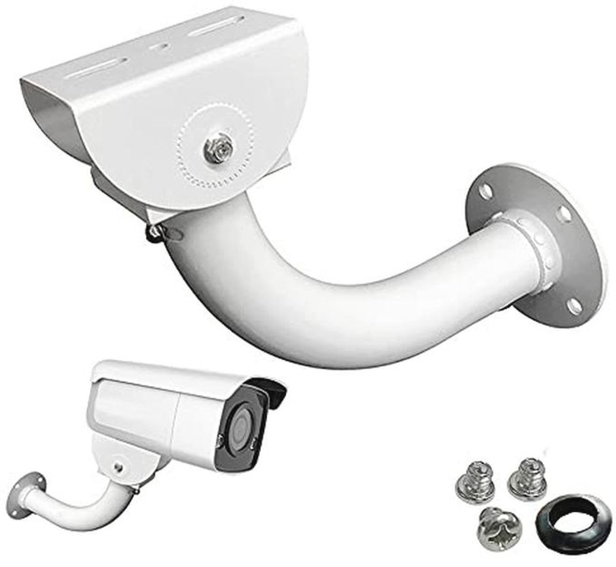 Instelbare Universele Wandhouder voor CCTV Beveiligingscamera's - 180 Graden Zwenkbaar