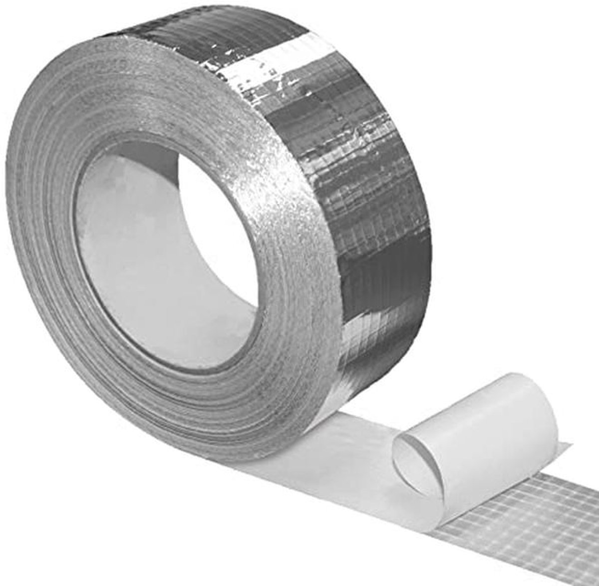 Versterkt Aluminium Plakband 50 mm x 50 m voor Ventilatie en Airconditioning