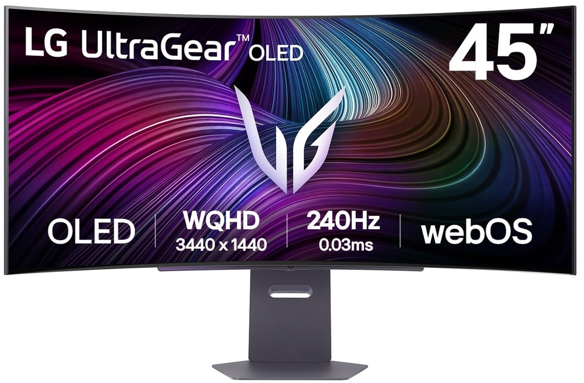 LG 45GX90SA-B computer monitor 114,3 cm (45") 3440 x 1440 Pixels Wide Quad HD OLED Zwart
