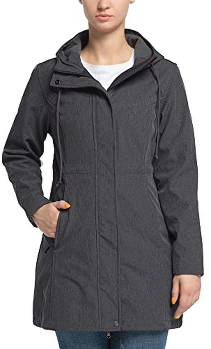Dames Softshelljas - Lichte Regenjas en Functioneel Windjack met Capuchon