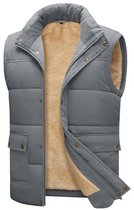 Fleece Body Warmer voor Mannen - Lichtgewicht Winddicht Mouwloos Vest met Zakken