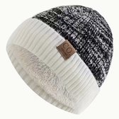 muts handgemaakt kleur licht grijs – Zachte Warme Wintermuts – Uniseks – One Size – Uniek & Comfortabel