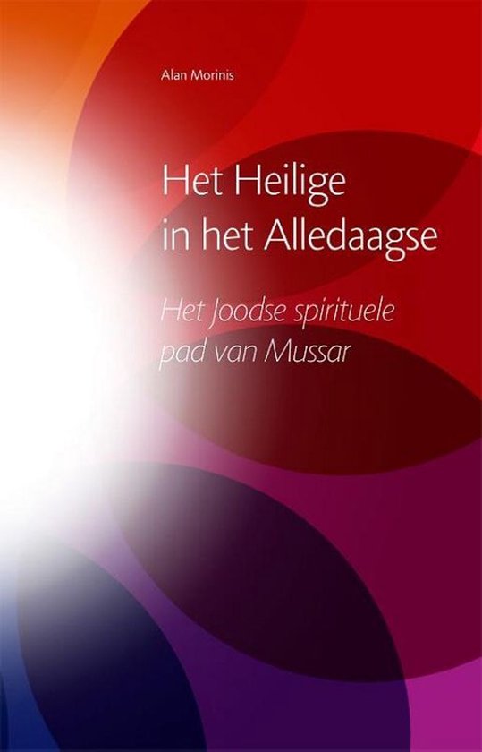 Boekcover 'Het Heilige in het Alledaagse' met abstracte, kleurrijke cirkels op een witte achtergrond.