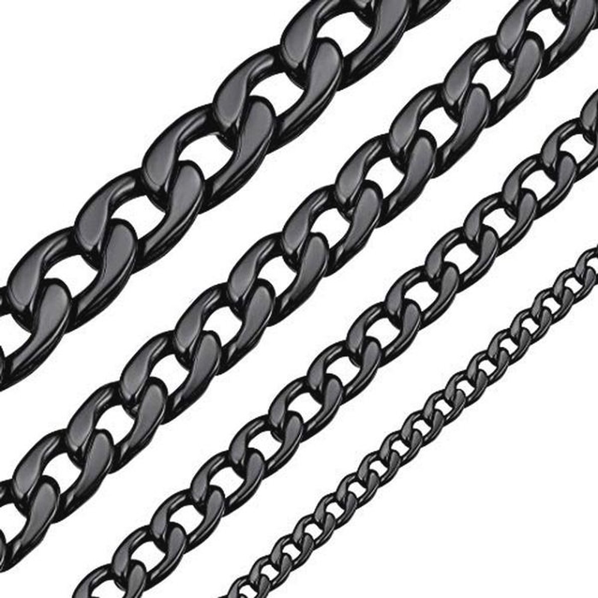 Cuban Chain van Roestvrij Staal voor Dames en Heren - Pantserketting in Diverse Maten en Kleuren