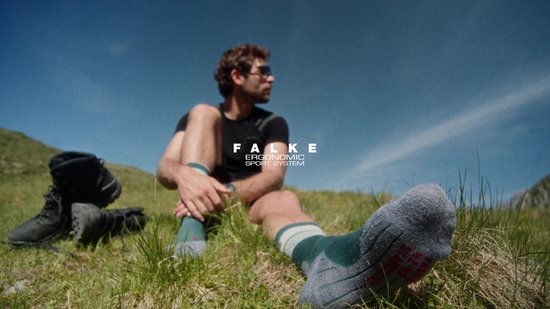 Chaussettes en laine et soie Falke TK 2 gris Pointure 42-43