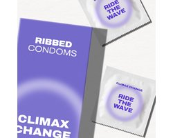 Ribbel Condooms - 12 Stuks - Premium Kwaliteit - Discrete Verzending - Climax Change