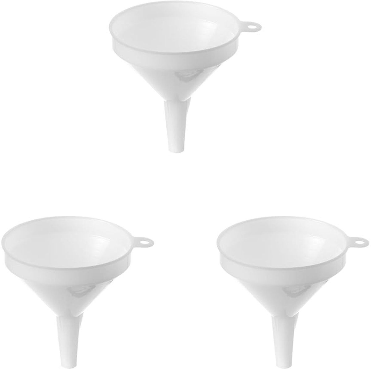 Unyqoos® Set van drie keuken trechters van polypropyleen voor dagelijks gebruik