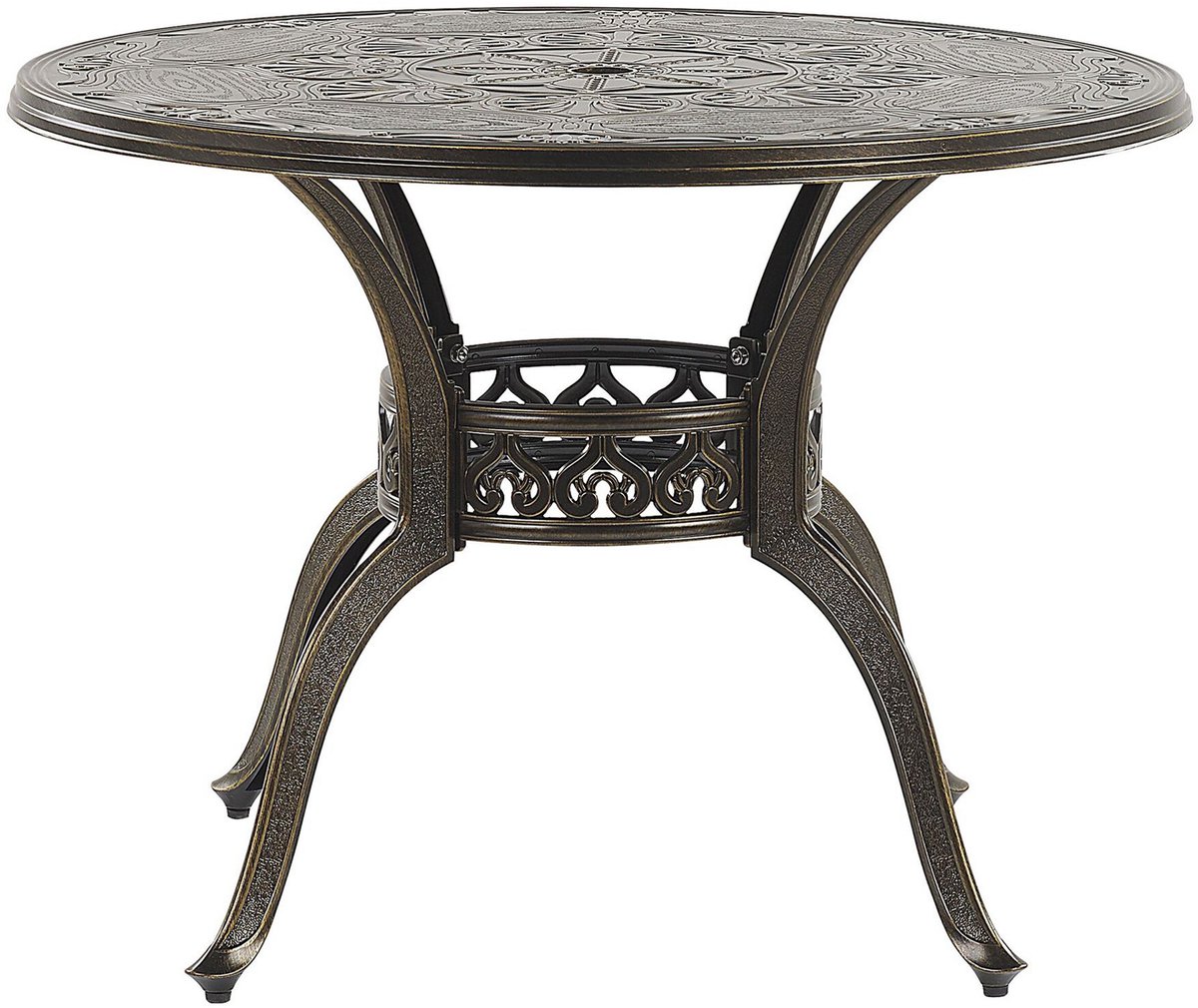 Beliani SAPRI - Tuintafel - bruin - Aluminium