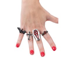 Ringen Gothic Vampier - Set 4 stuks