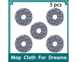 5 stuks Dweildoek Geschikt voor Dreame X10 + X20 L20 Ultra L30 Ultra X20 Pro L10s Pro Ultra X40 Ultra X40 Pro S30 Pro Stofzuiger