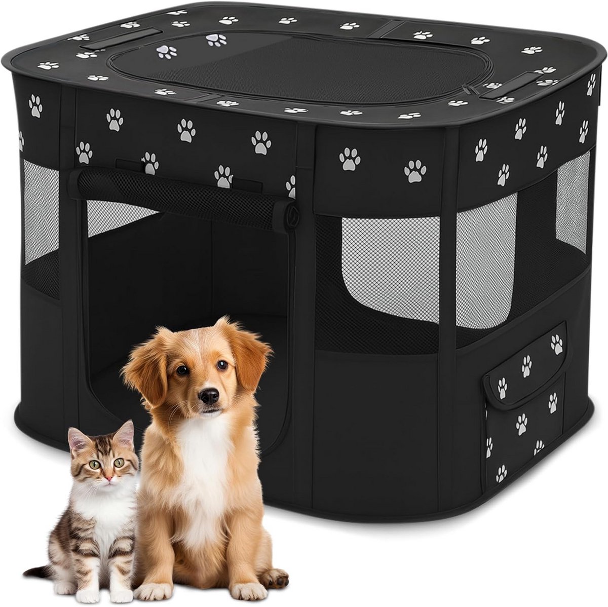Opvouwbare Huisdier Bench voor Hond en Kat - Draagbare Reiskrat voor Puppy's en Kittens