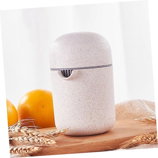 Sapcentrifuge - Citroenpers - Handmatige citruspers - 9,3 x 13,3 cm - Draagbaar - Herbruikbaar - Twee gebruiksstanden - Fruitpers - Handmatig persen - Keukengadget - Tarwe van Merkloos — afbeelding 2