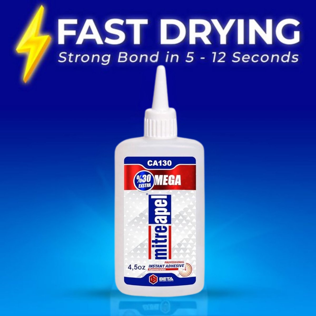 Mitreapel Secondelijm met Activator – 500 ml – 1 stuk – Superlijm – Sterke Secondelijm – Snelle en Betrouwbare Reparaties in Seconden - Twee-componentenlijm - Super Glue Instant Adhesive with Activator — cadeau in Cadeau-ideeën - foto 3