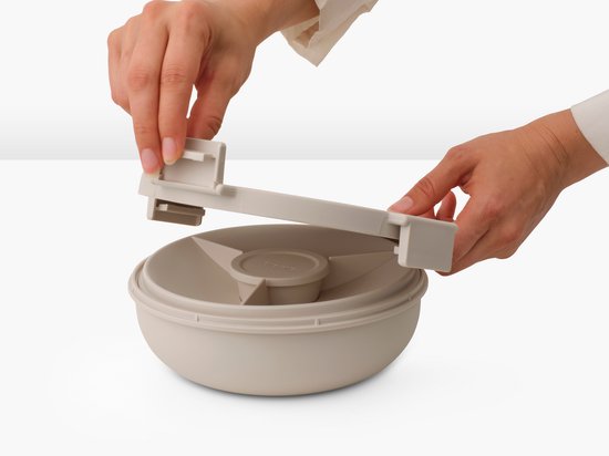 Brabantia Make & Take Salade Lunchbox To Go - 1,3 l - Plastique - Soft Beige