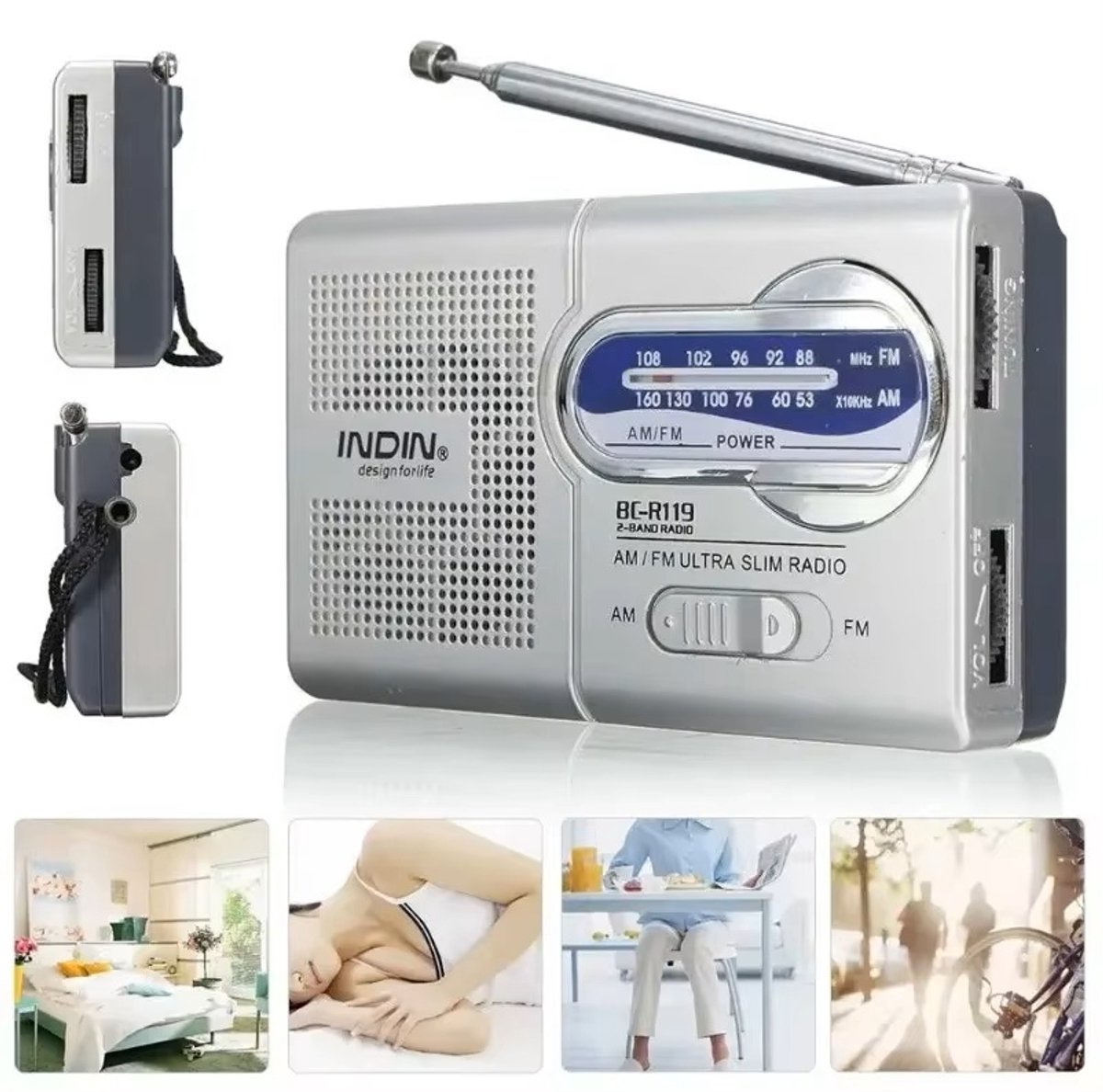 Radio - BC-R119 Mini - Survival - Draagbaar - AM/FM‑Radio